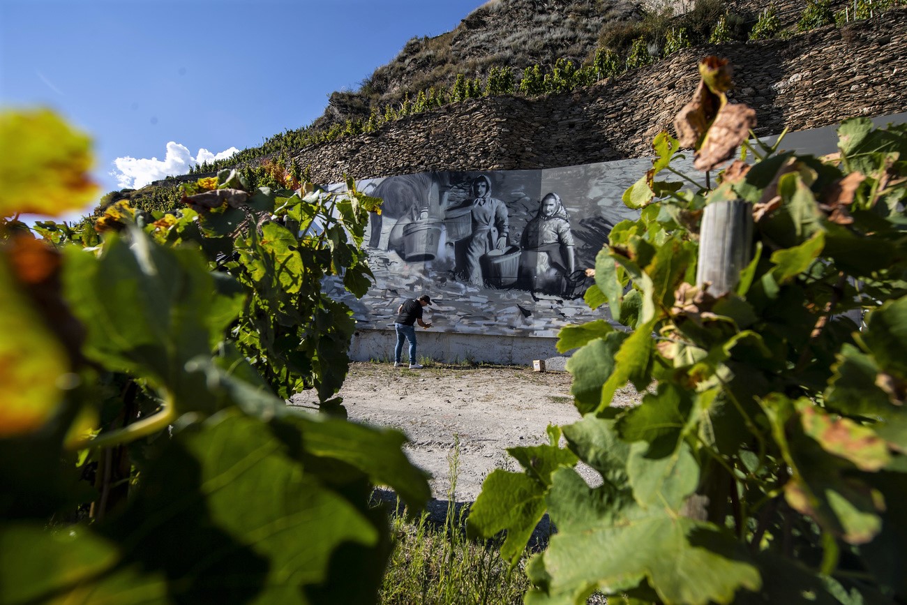 Fresque de l artiste Issam Rezgui (Jasm One)