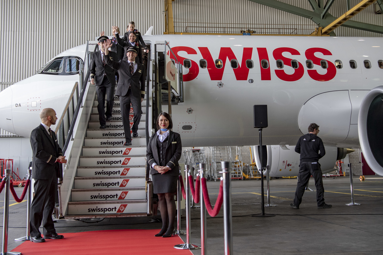 Un A320 all aeroporto di Zurigo-Kloten.