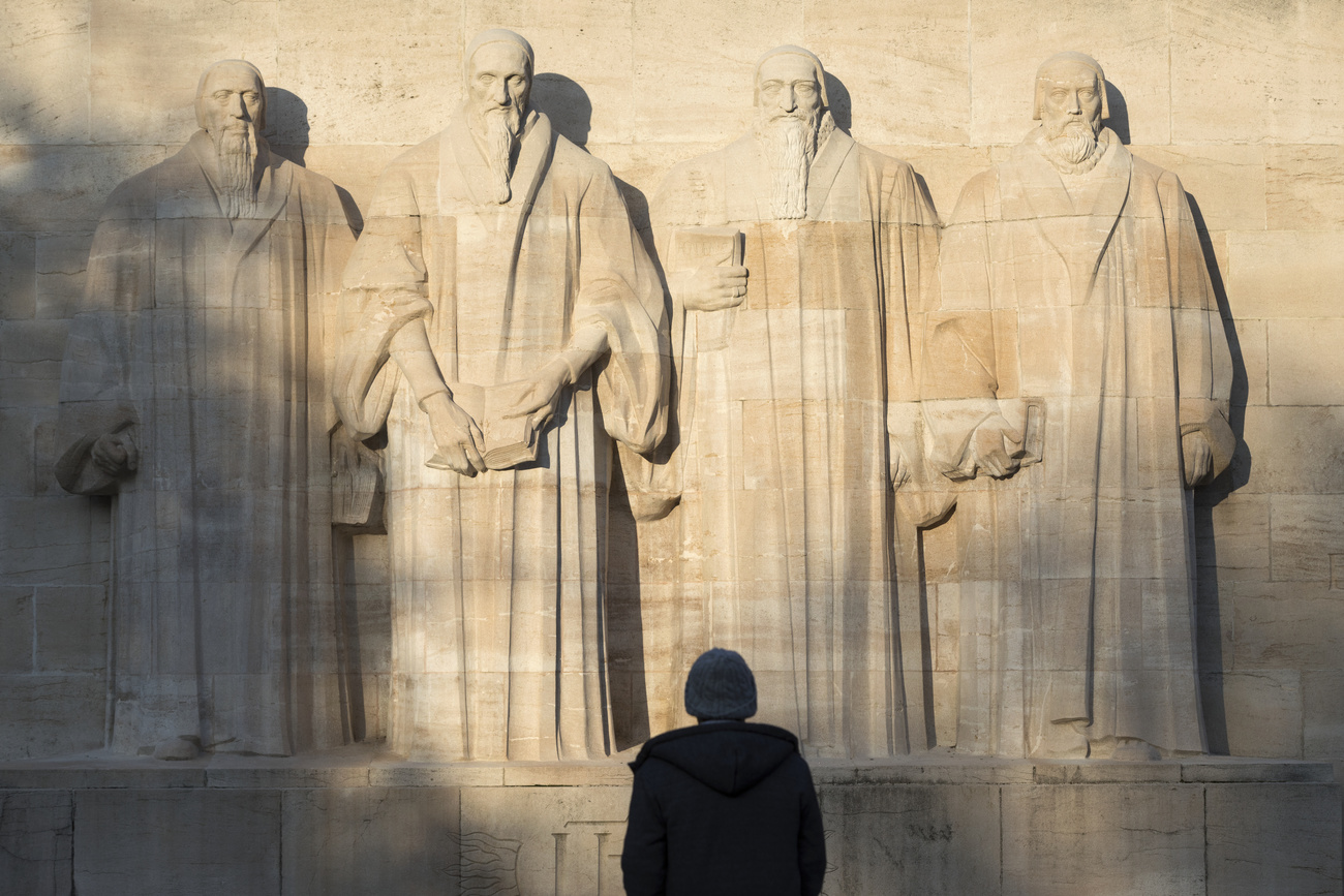 Le mur des réformateurs à Genève.