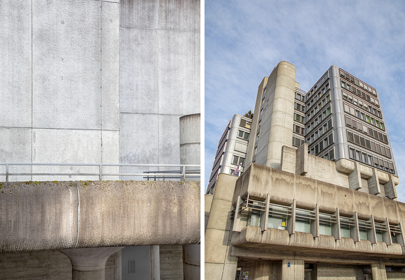 Nahaufnahme Beton / Einkaufszentrum