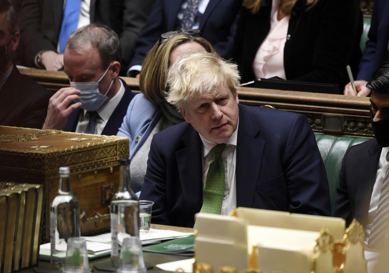 Boris Johnson in Parlamento.