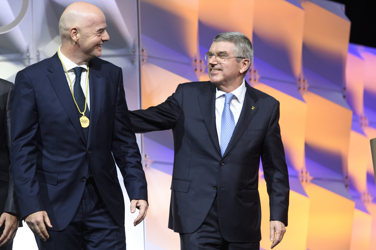 FIFA-Präsident Gianni Infantino und IOC-Präsident Thomas Bach