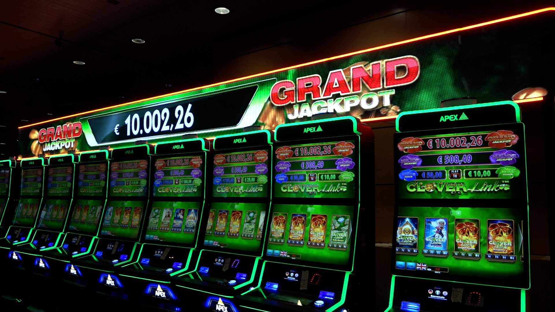 Le nuove slot machine a Campione.