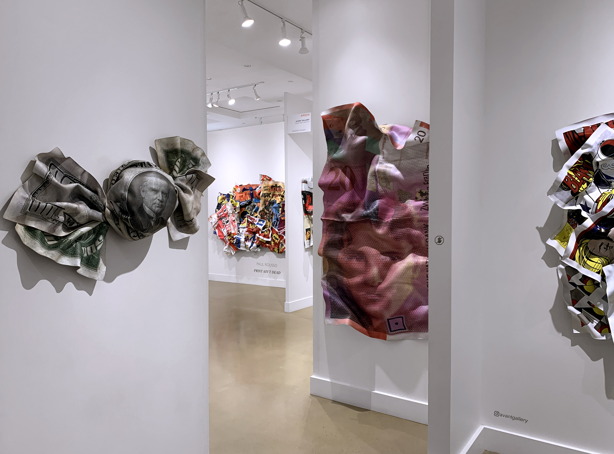Art gallery with artworks by Paul Rousso