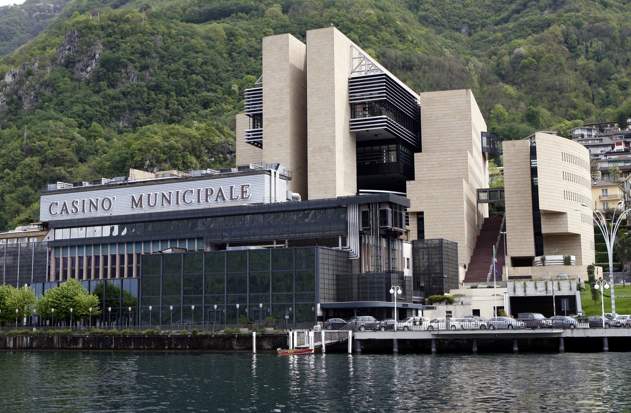 casino in front of lake