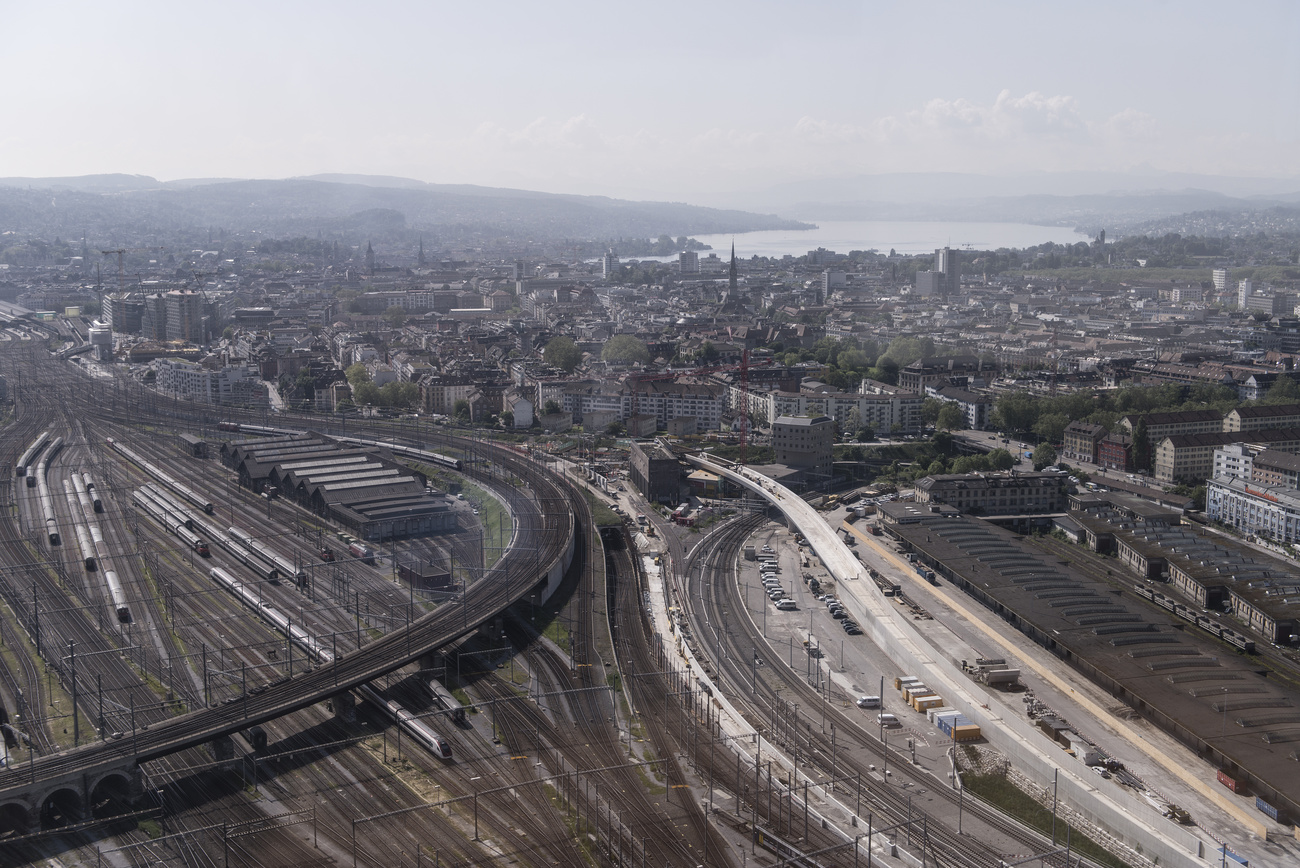 Railway tracks in Zurich