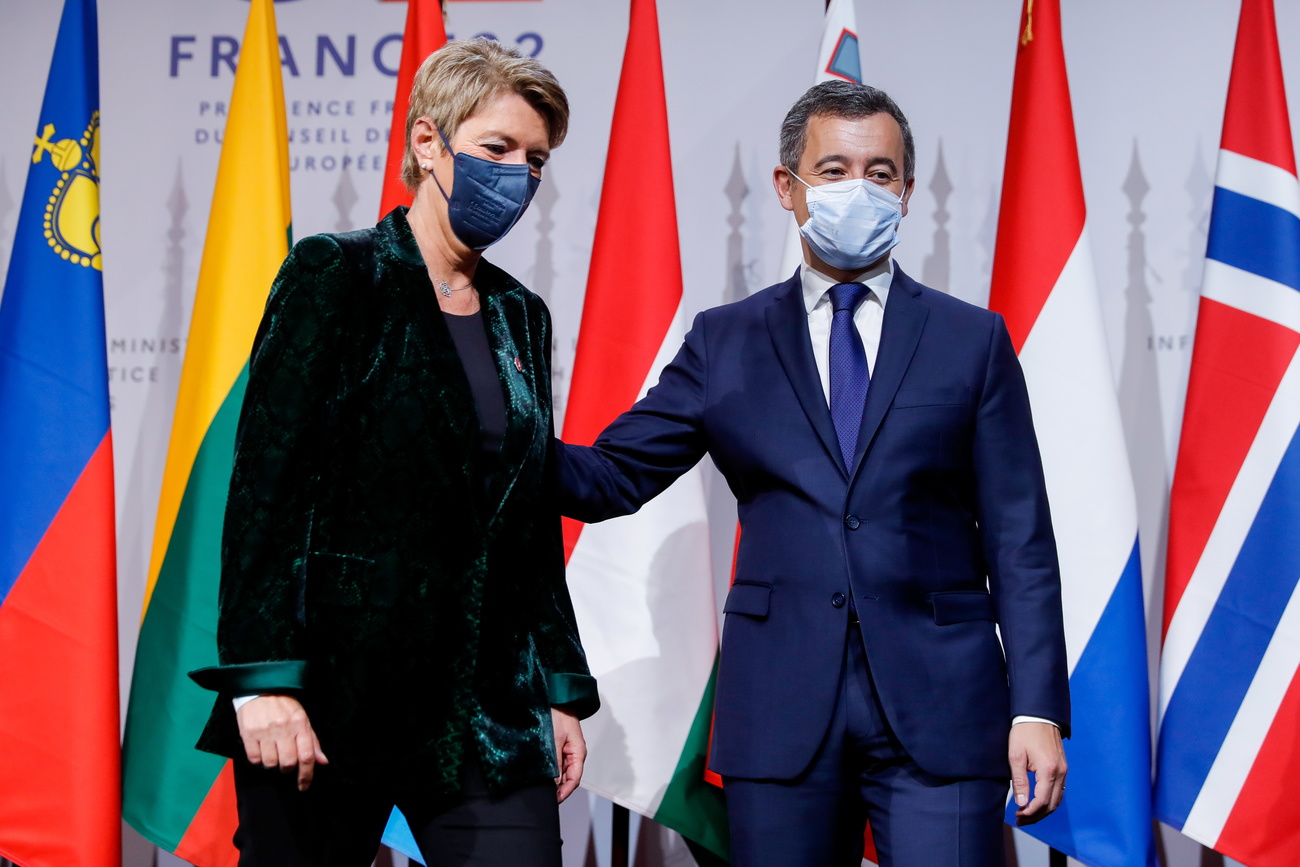 Karin Keller-Sutter et son homologue français Gerald Darmanin