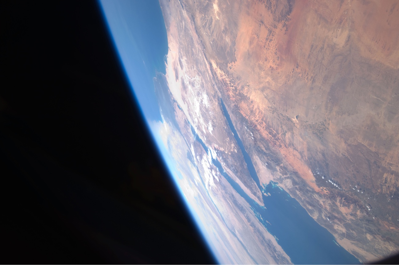 side of the earth seen from space