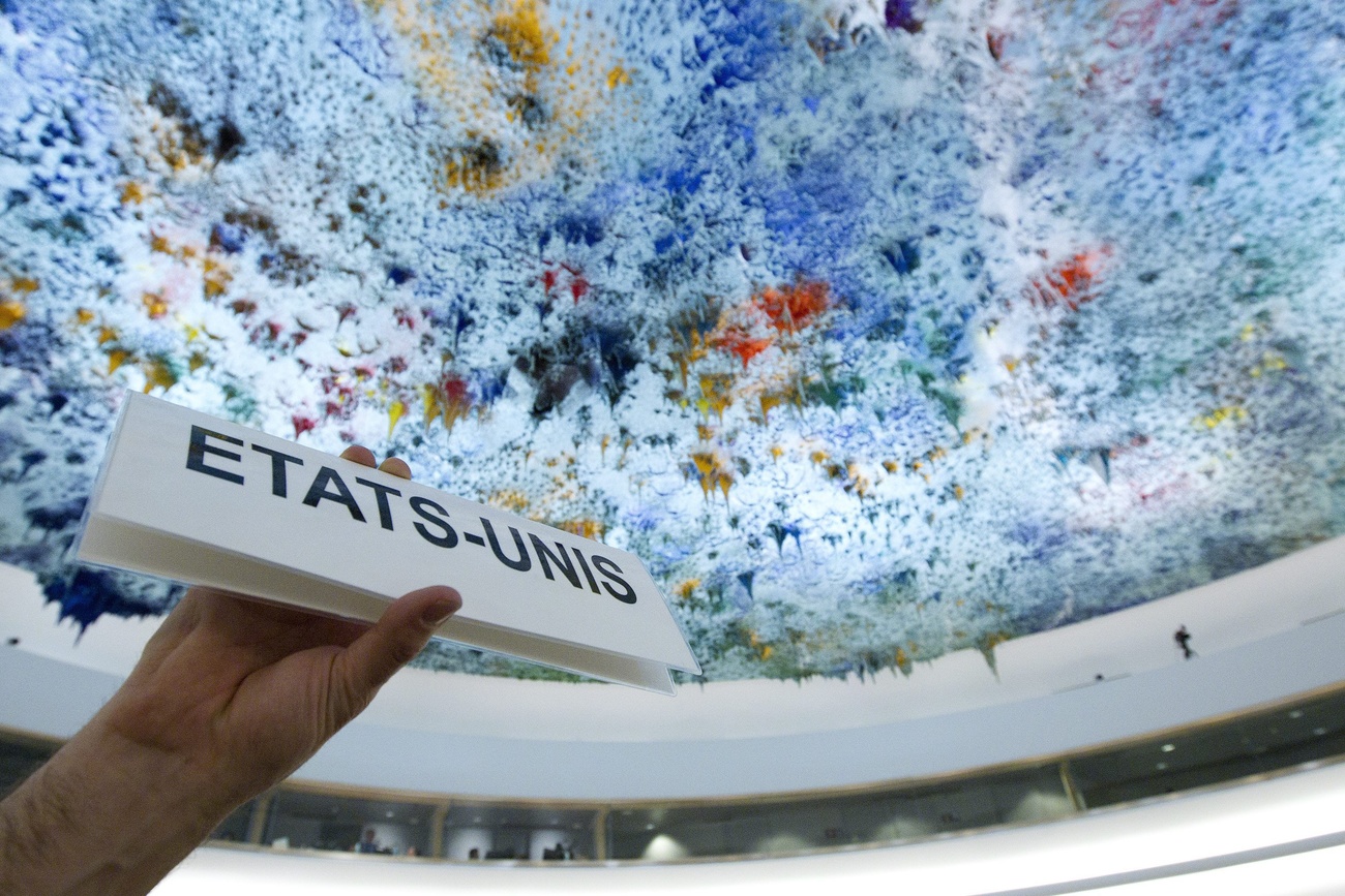 The Human Rights Council meets at the United Nations European headquarters in Geneva.