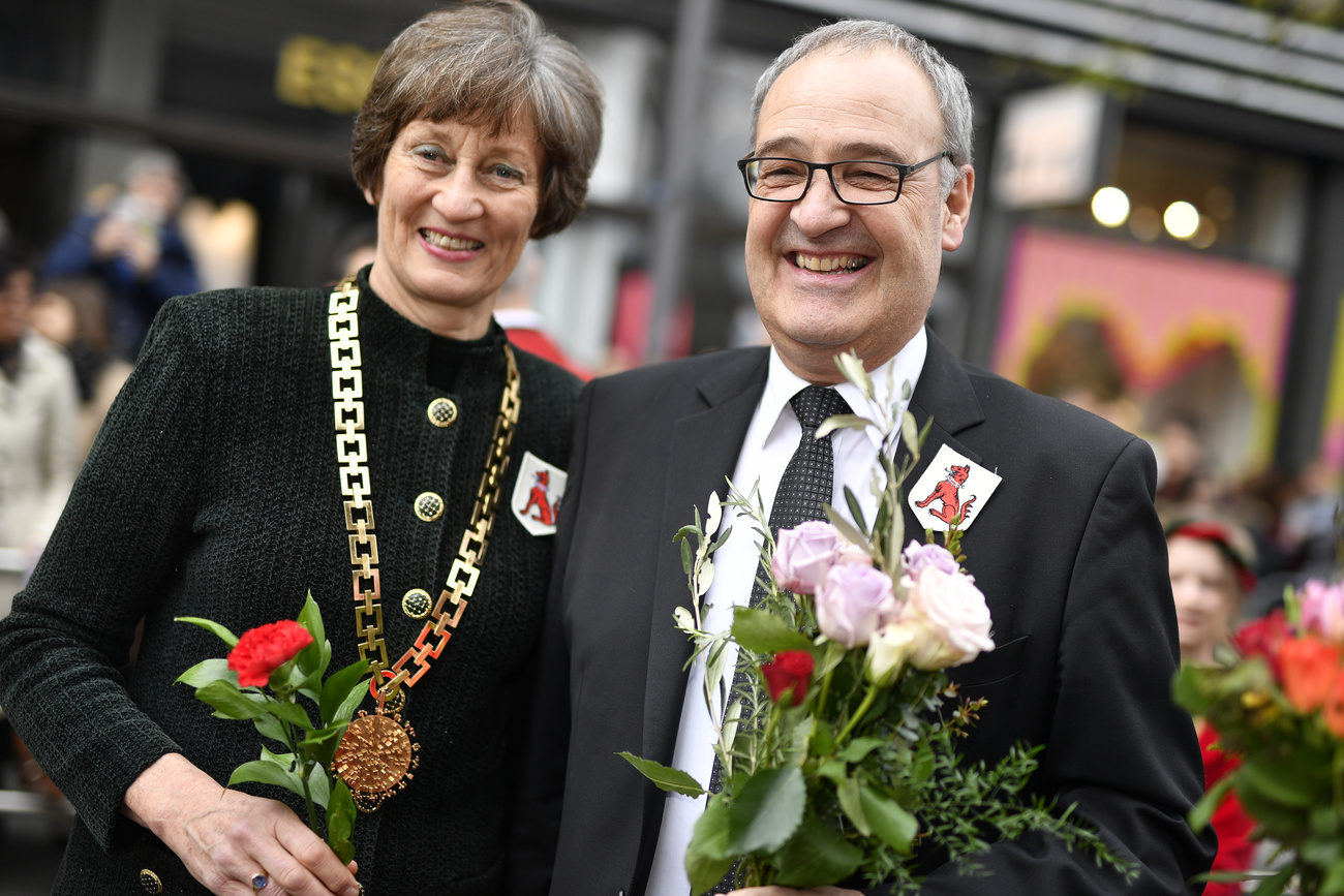 Sarah Springman with Guy Parmelin