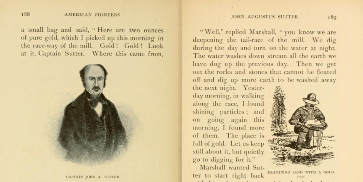 صفحتان من كتاب قديم متضمنتان لنصوص لصور