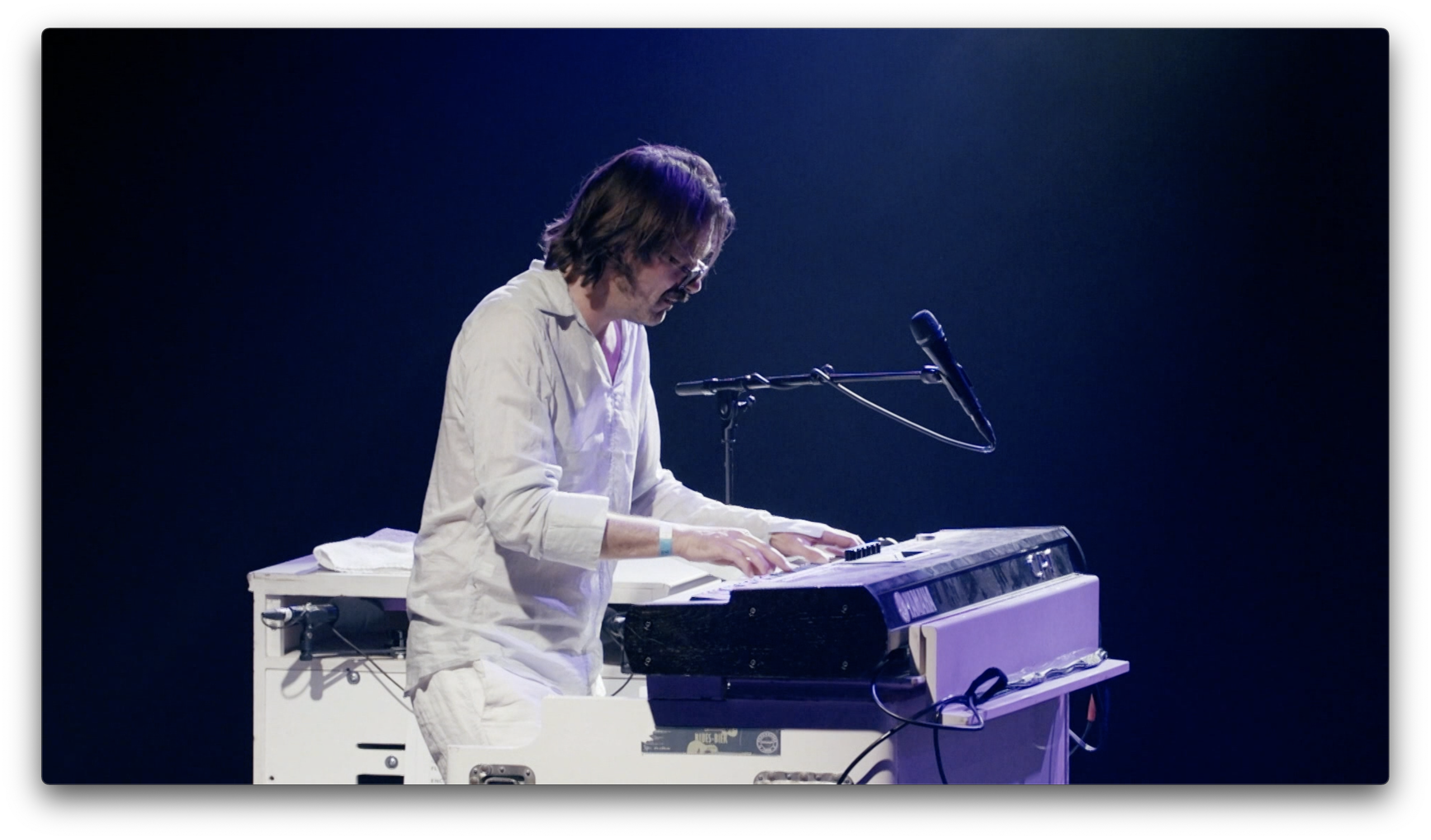 Man playing keyboard