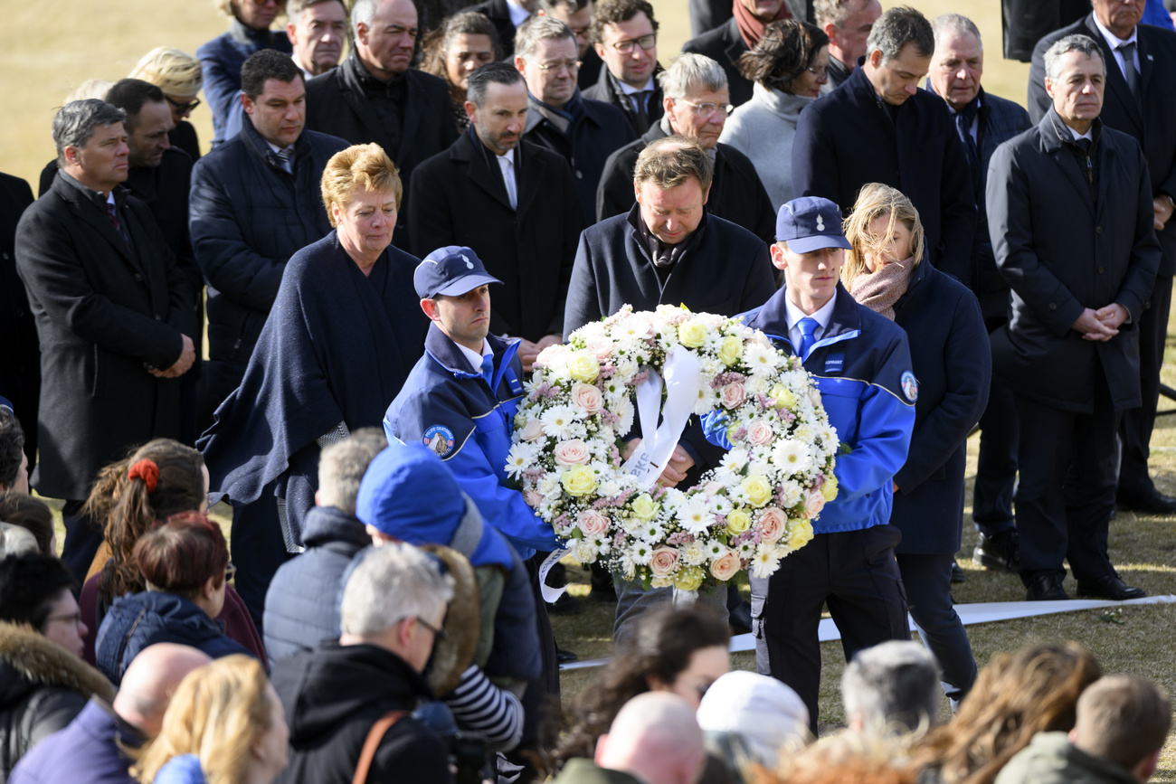Ceremony for Sierre coach crash victims