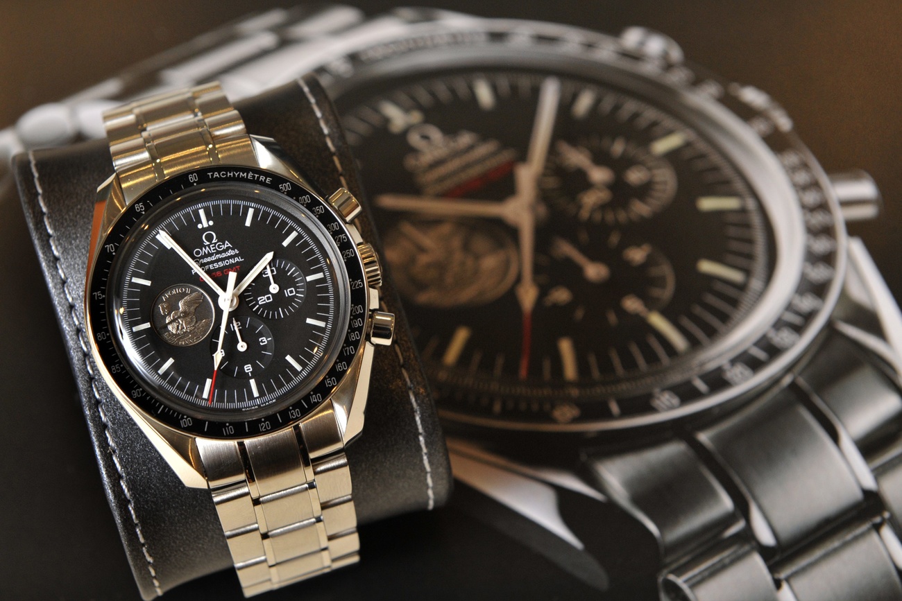 Un edizione limitata dello Speedmaster Moonwatch di Omega.