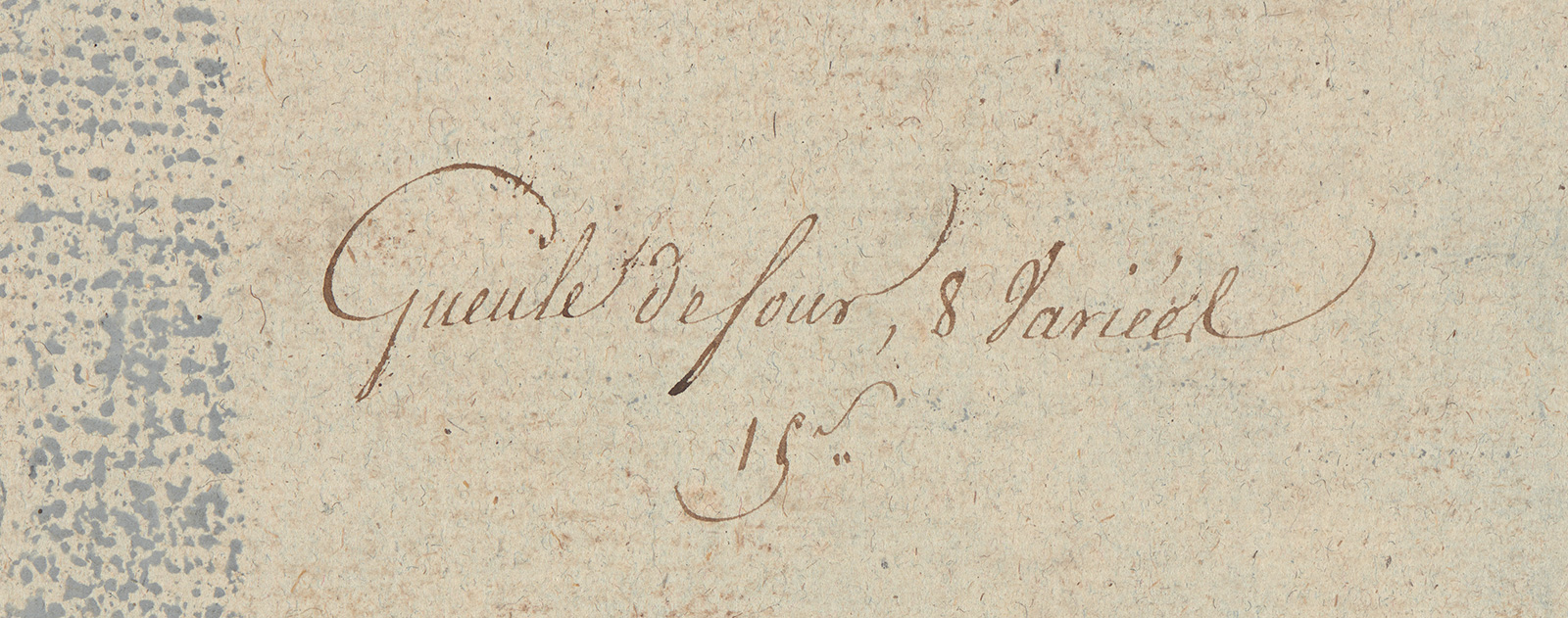 Handgeschriebene Inschrift