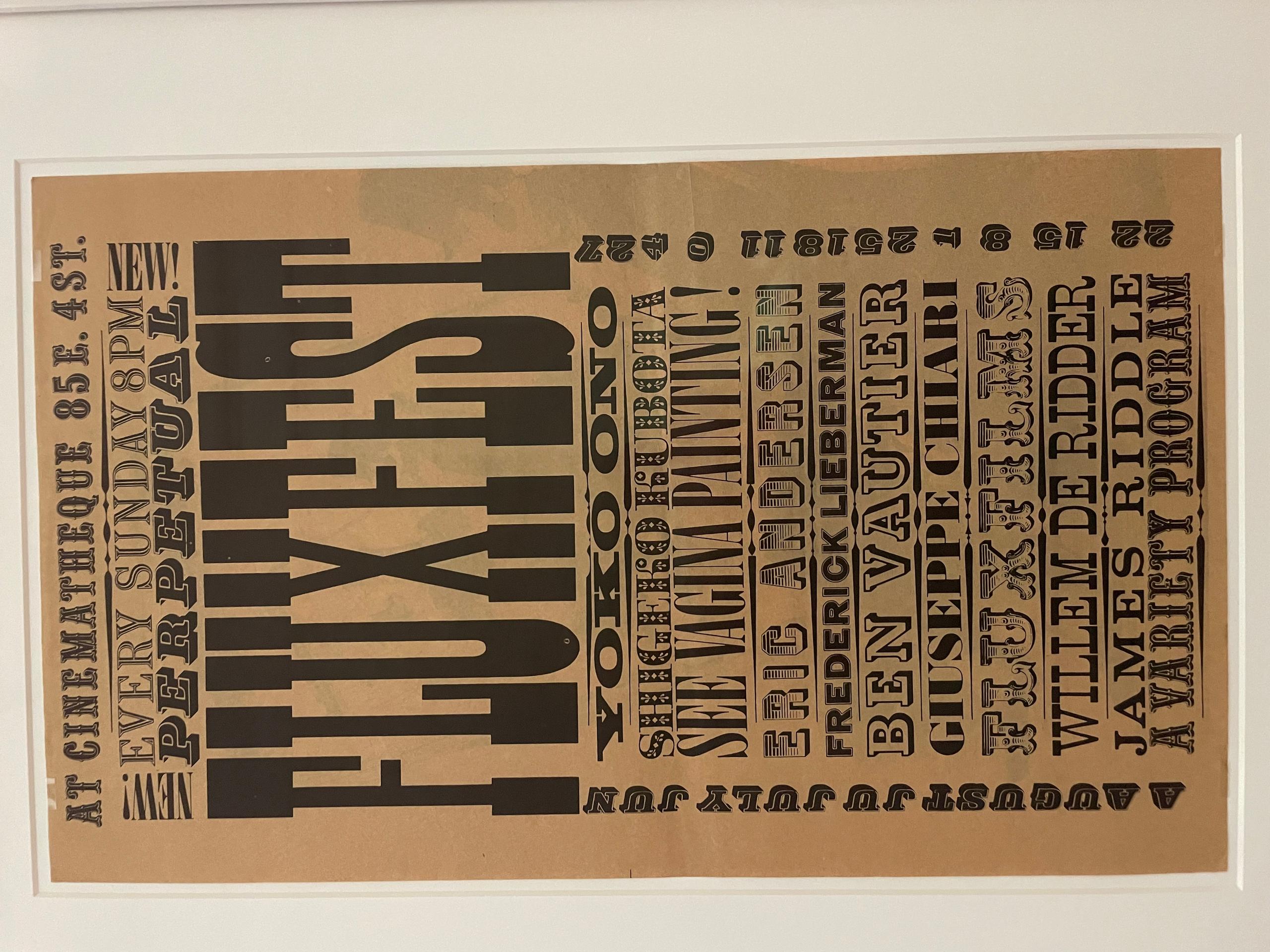 Fluxus poster
