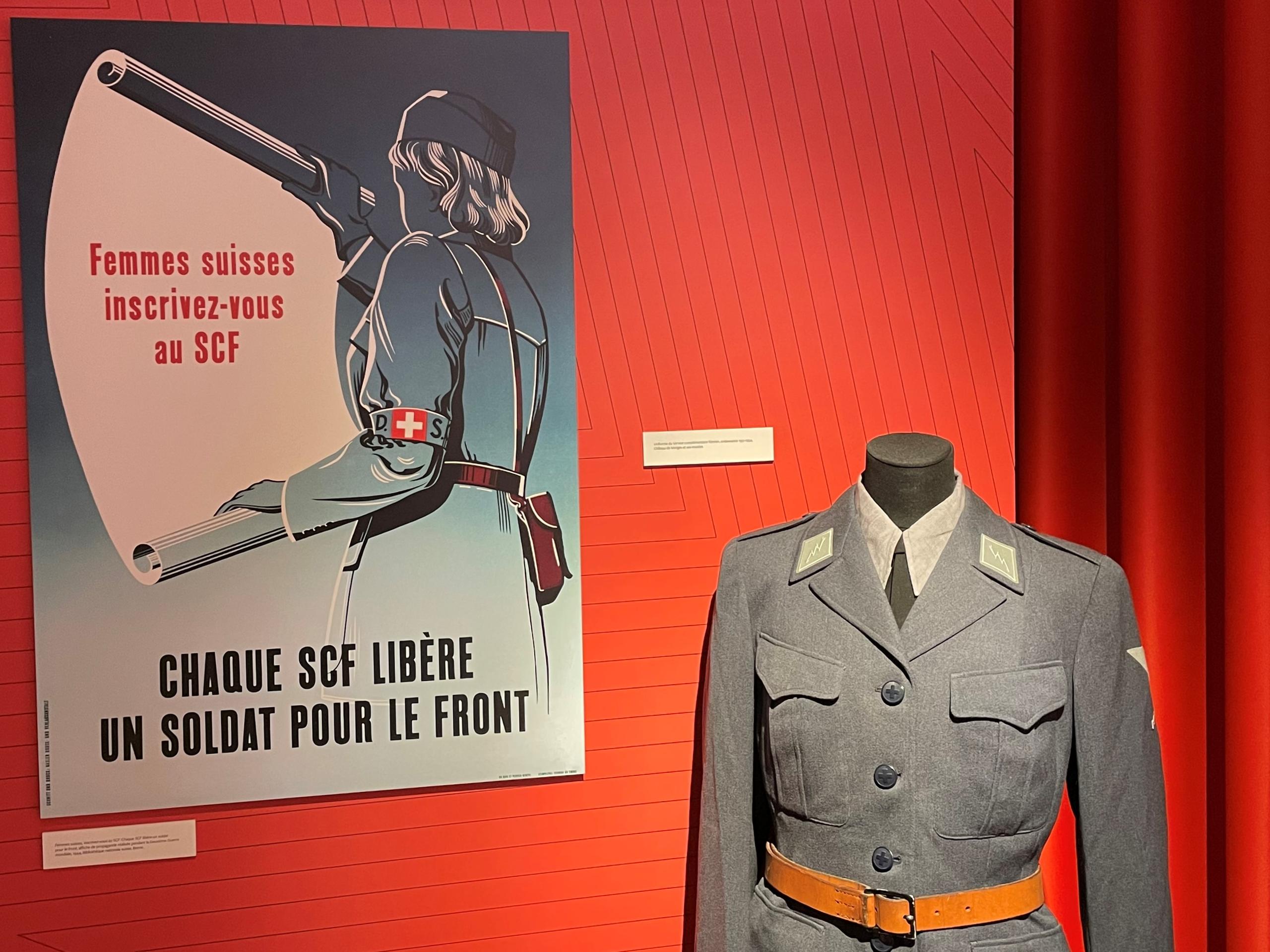 Affiche pour le service complémentaire féminin suisse