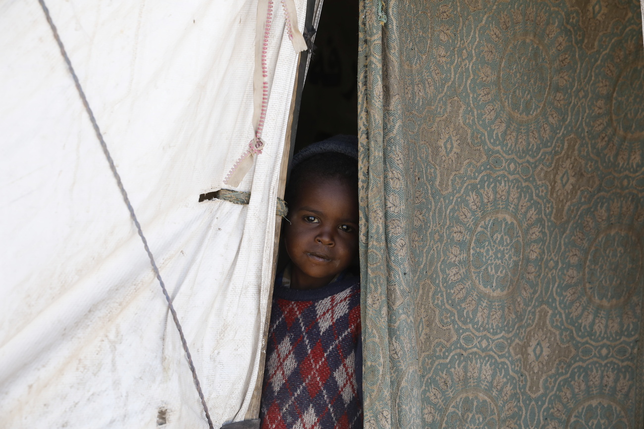 Child in a tent