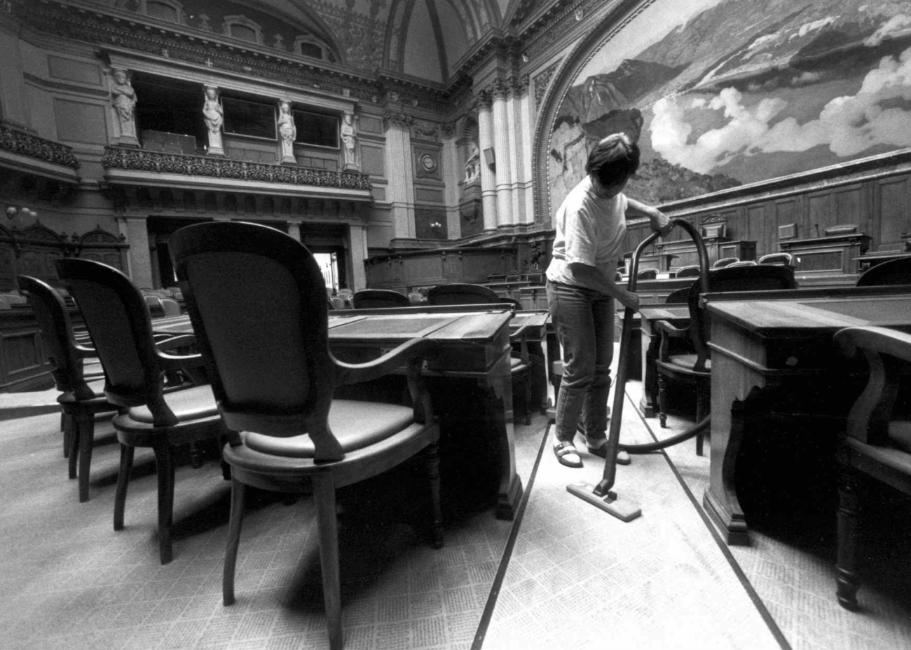 cleaning in parliament