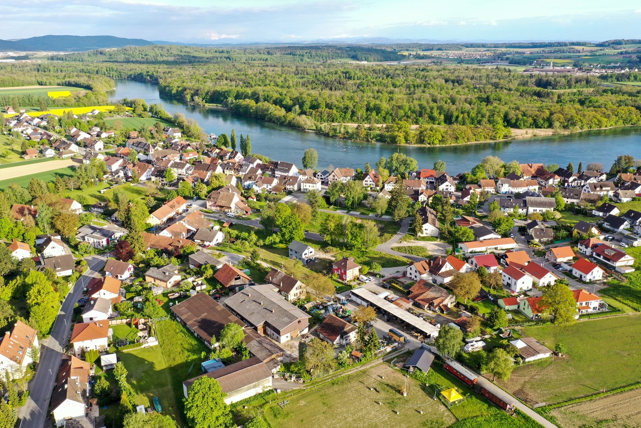 Luftaufnahme von Büsingen