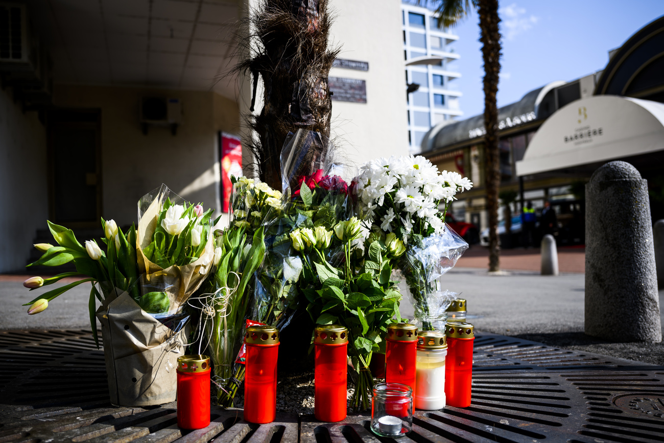 Montreux, memorial para a família que morreu.