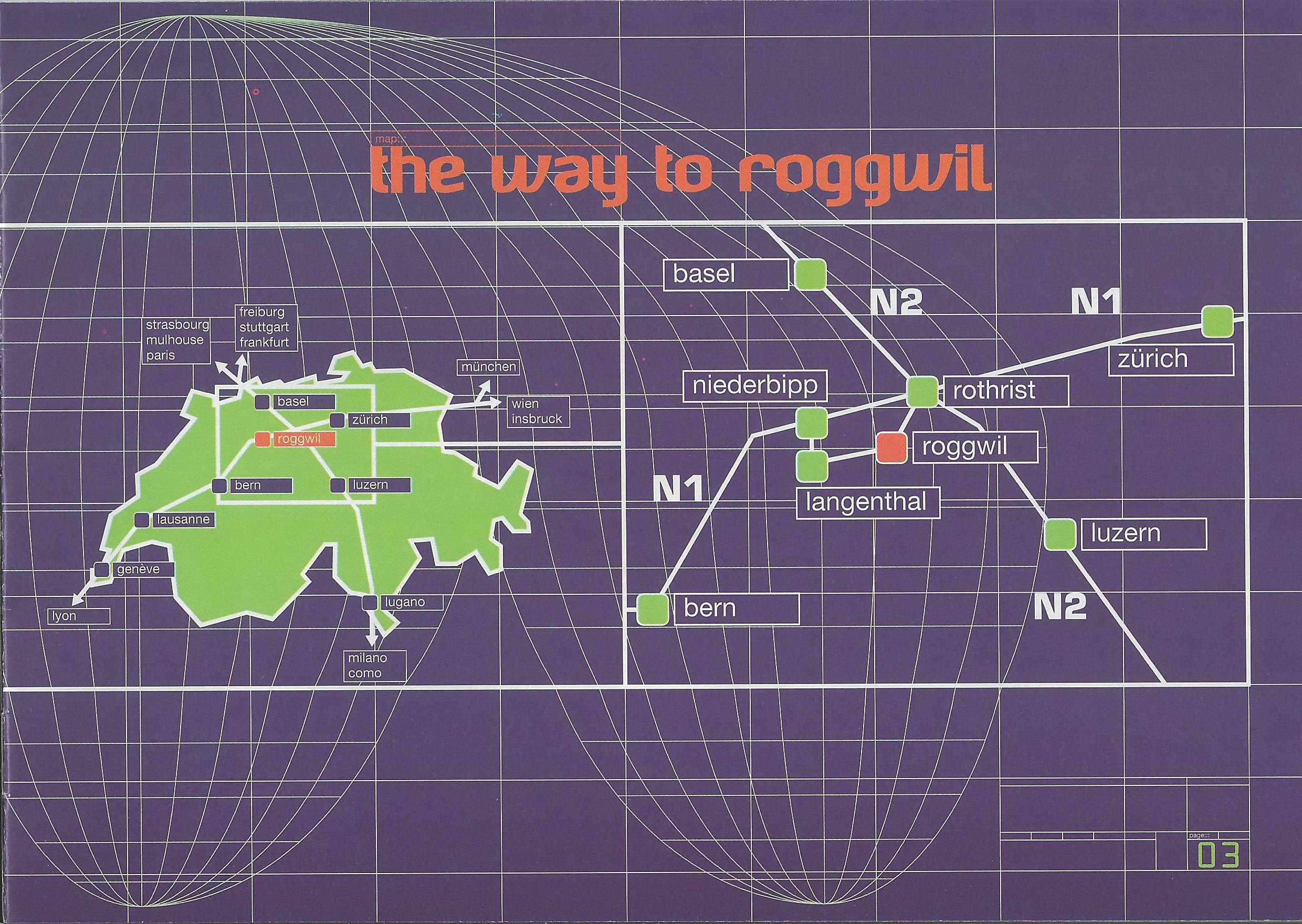 Flyer map to Roggwil