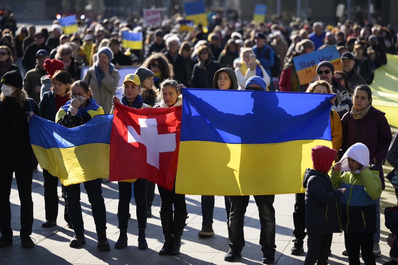 Friedensdemonstration auf dem Bundesplatz