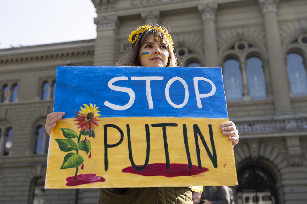 Demo in solidarity with Ukraine in Bern