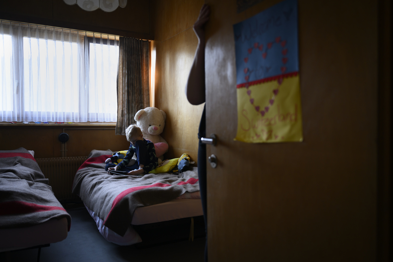 Un enfant réfugié d Ukraine en Suisse