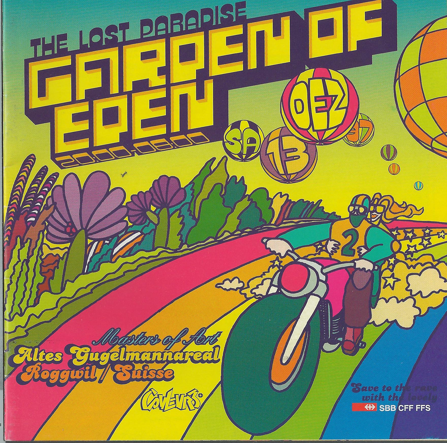 Flyer colourful road