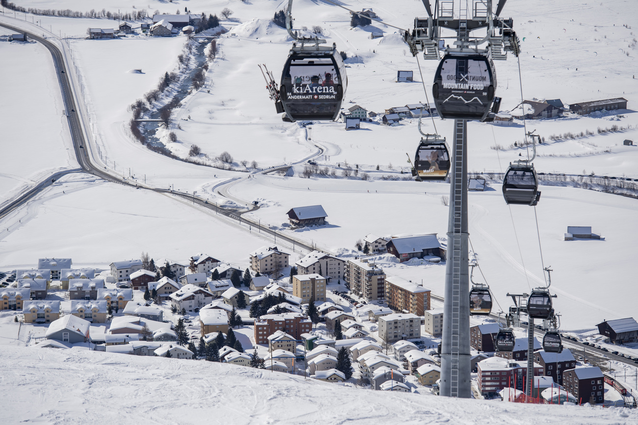 Andermatt-Sedrun ski resort.