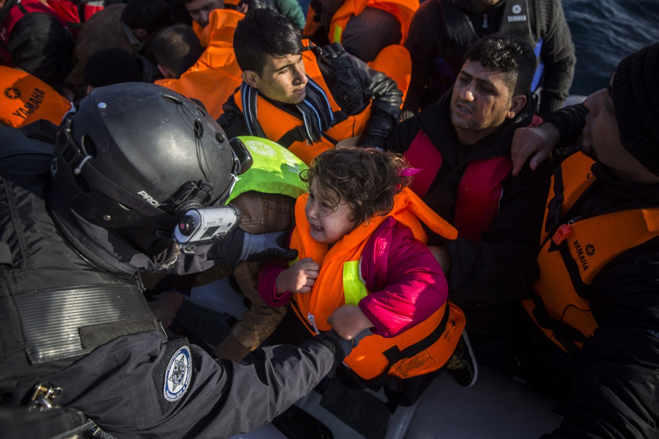 Boot mit Flüchtlingen