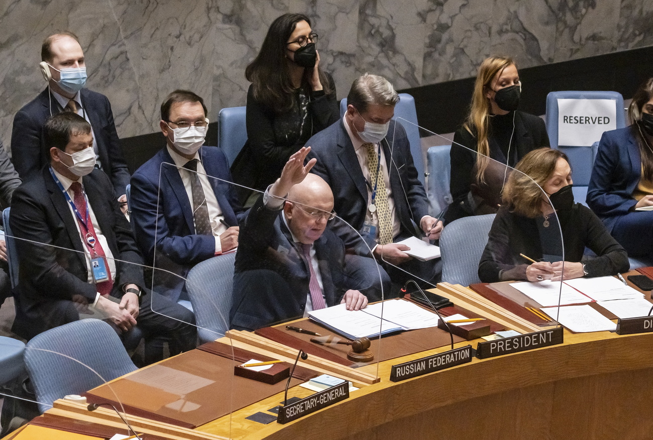 Russia using veto in Security Council