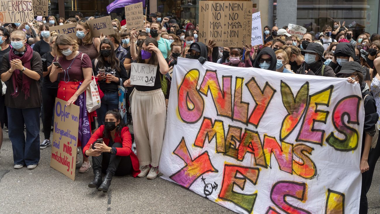 Demonstration gegen sexuelle Gewalt