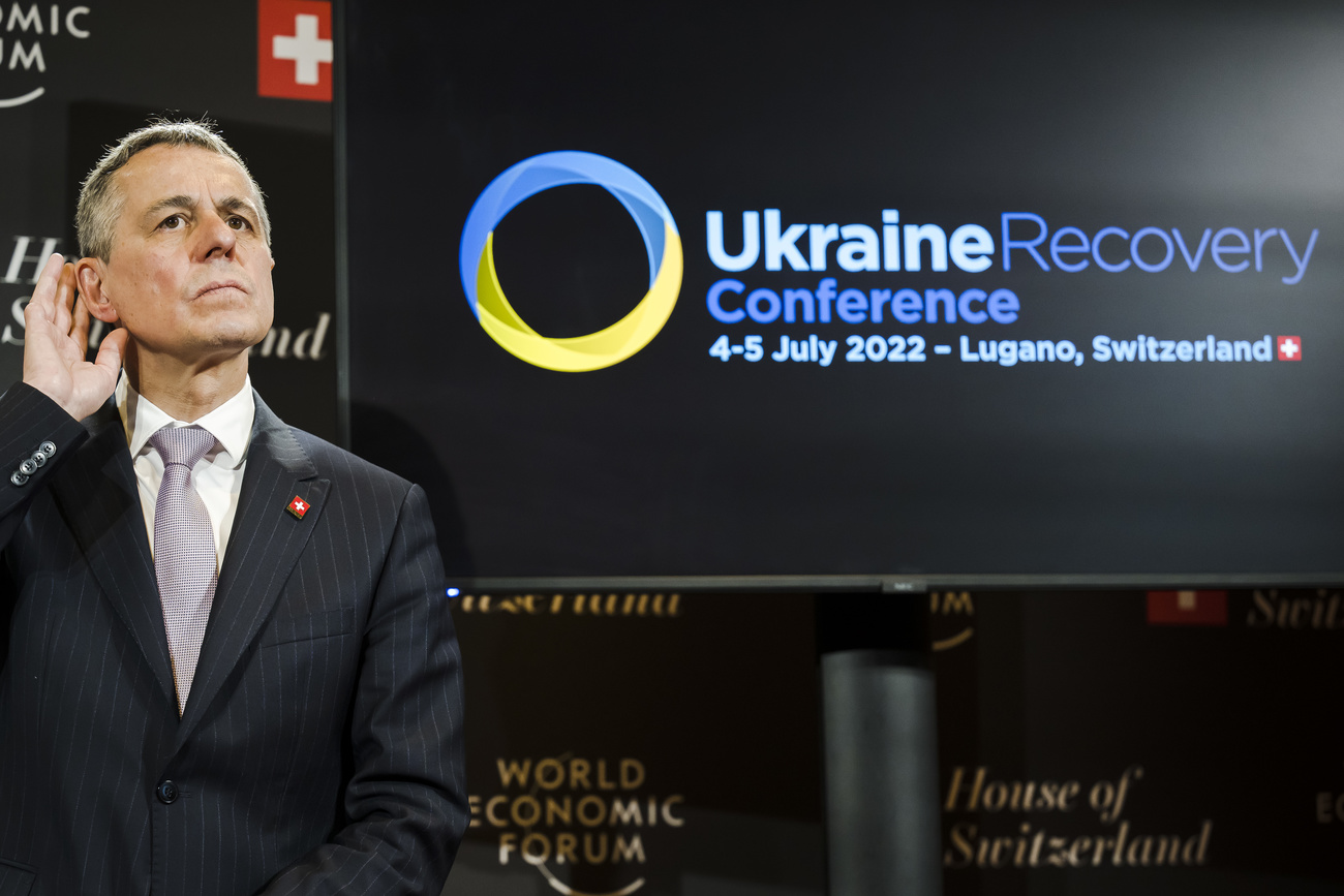 إينياسيو كاسيس ، رئيس الكنفدرالية السويسري ، خلال المنتدى الاقتصادي العالمي في دافوس ، 24 مايو 2022.