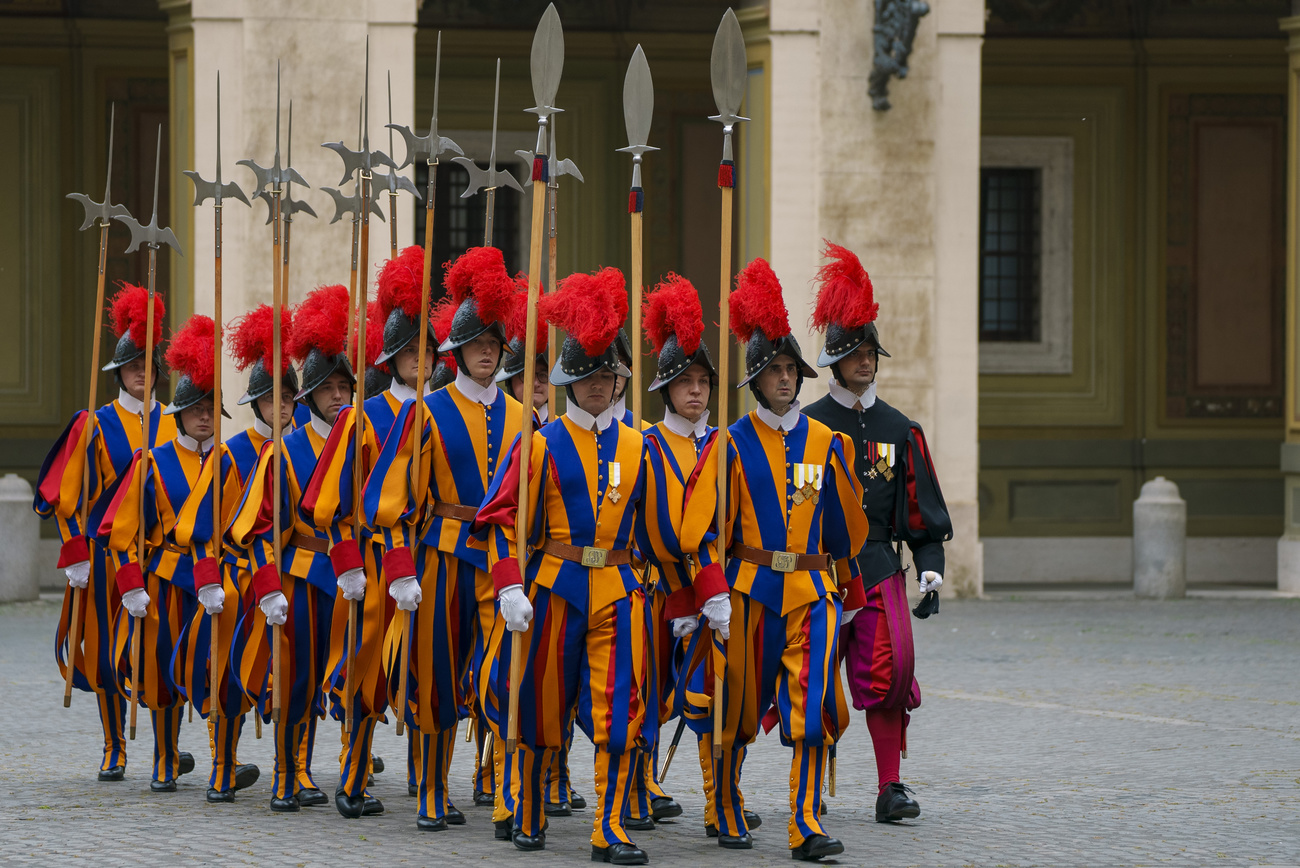 Guarda Papal Suíça no Vaticano