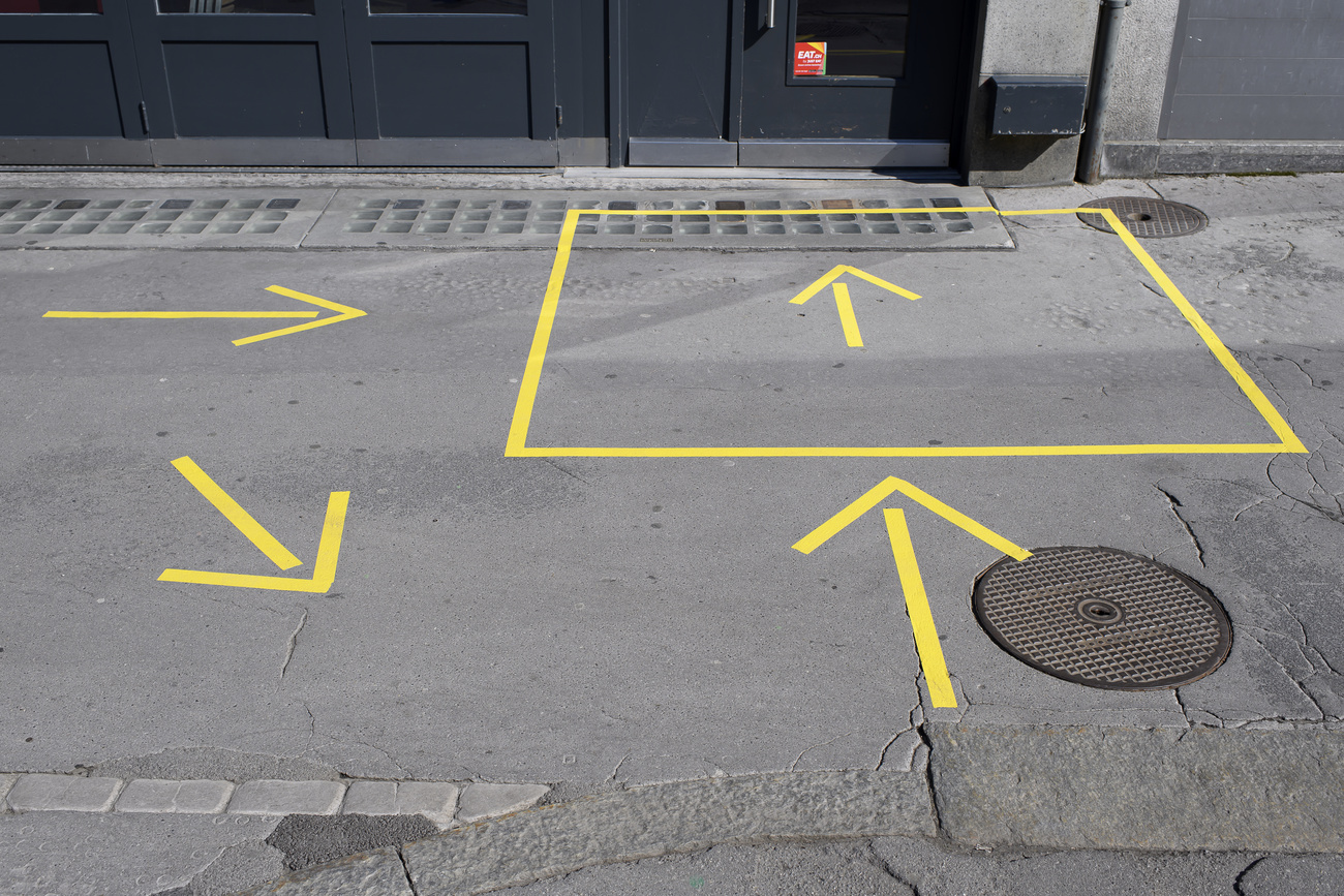markers on ground