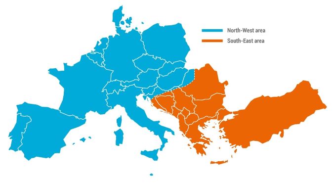 電力網が分断された欧州大陸