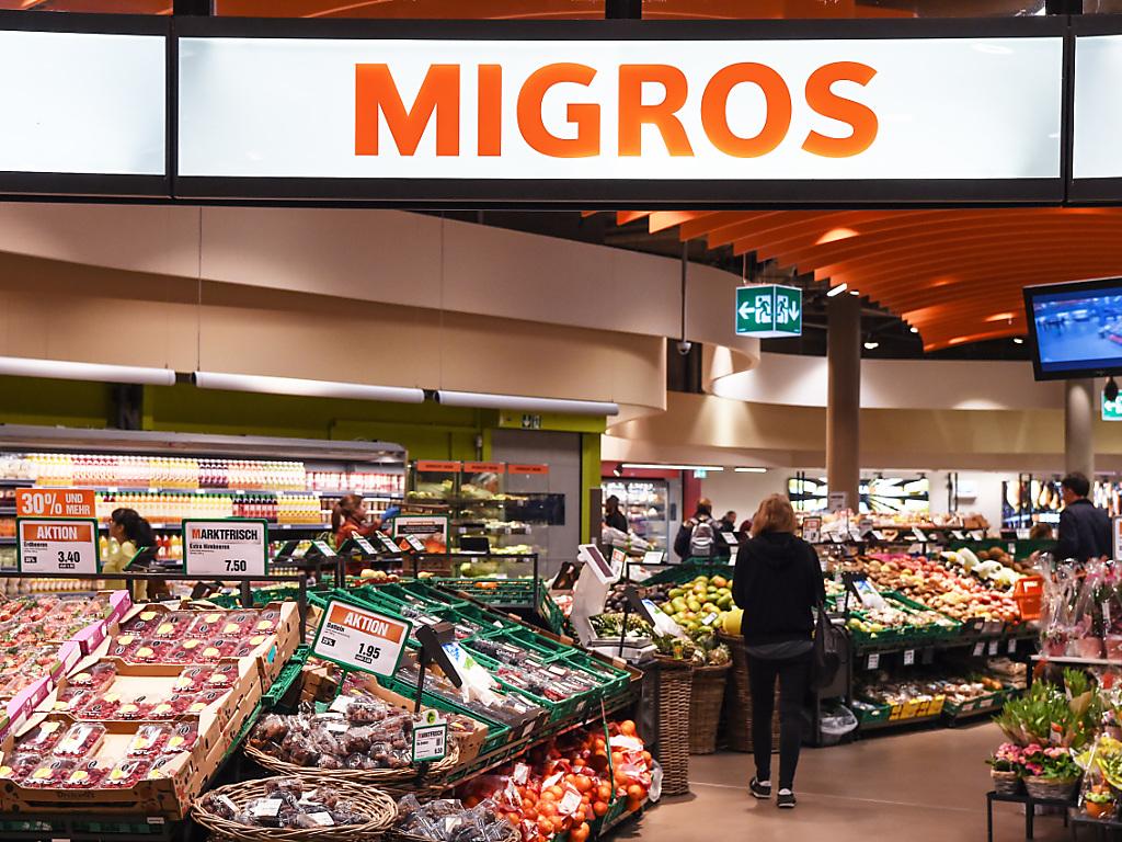 Innere eines Migros-Supermarkts