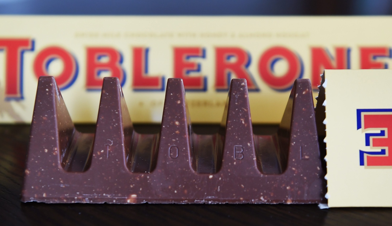 Barra de chocolate toblerone