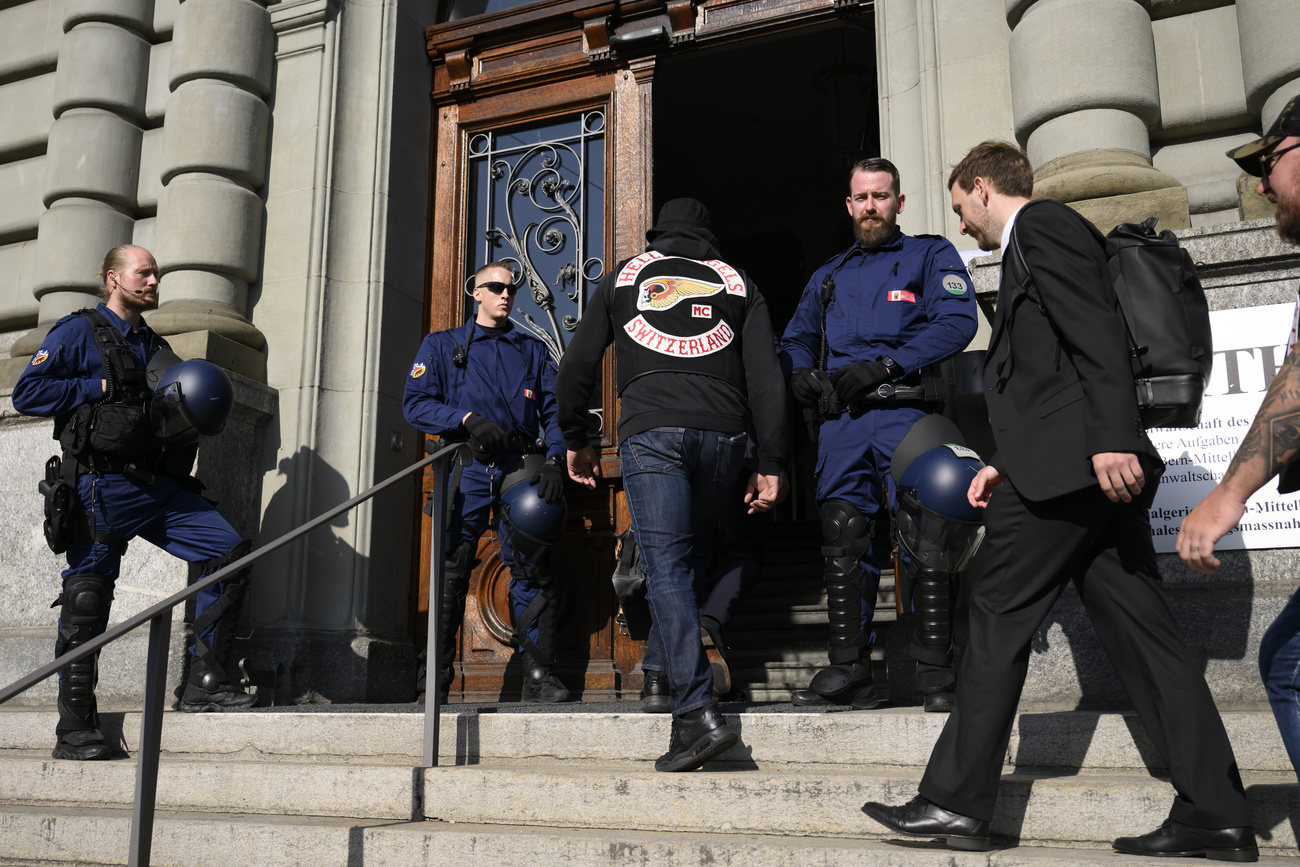 Biker enters court