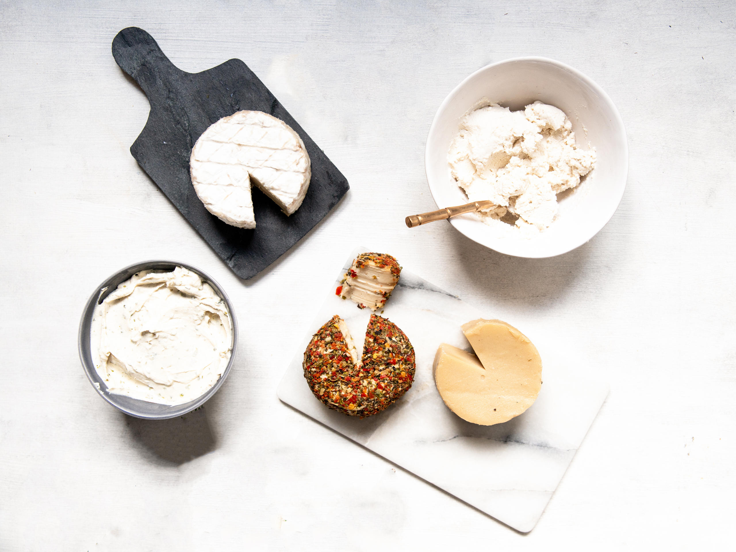 divers fromages de cajou