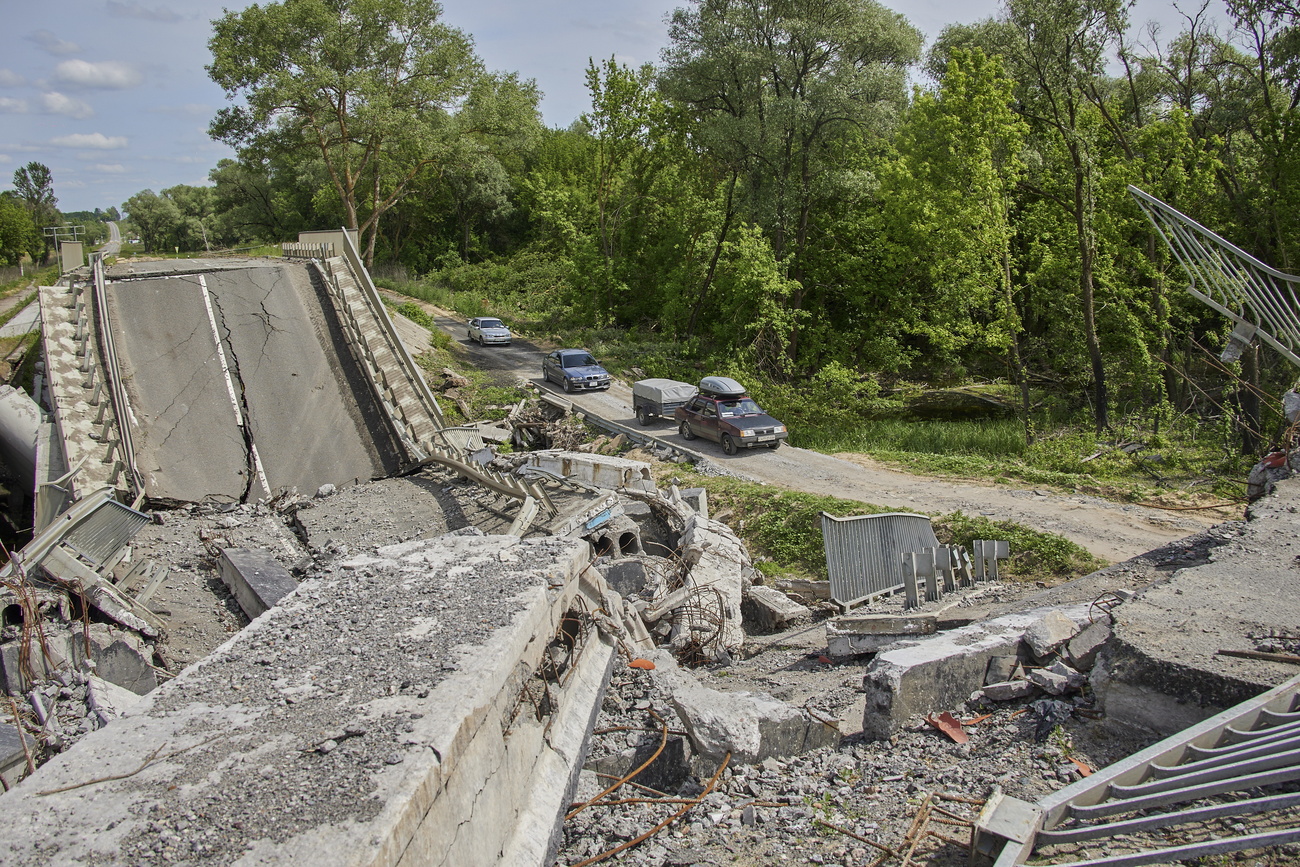 destroyed infrastructure