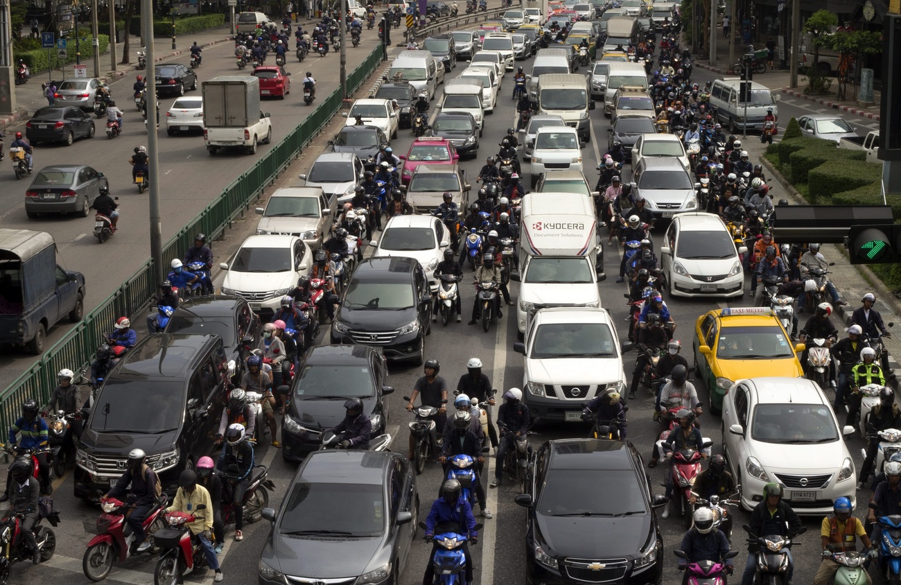 view of Bangkok traffic.
