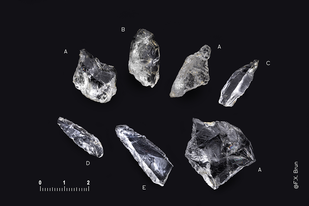 Des outils simples en cristal de roche