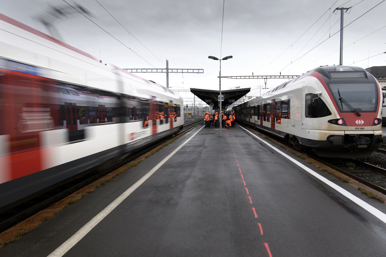 Trains en gare