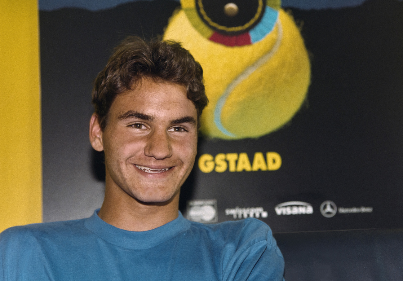 Roger Federer aged 16