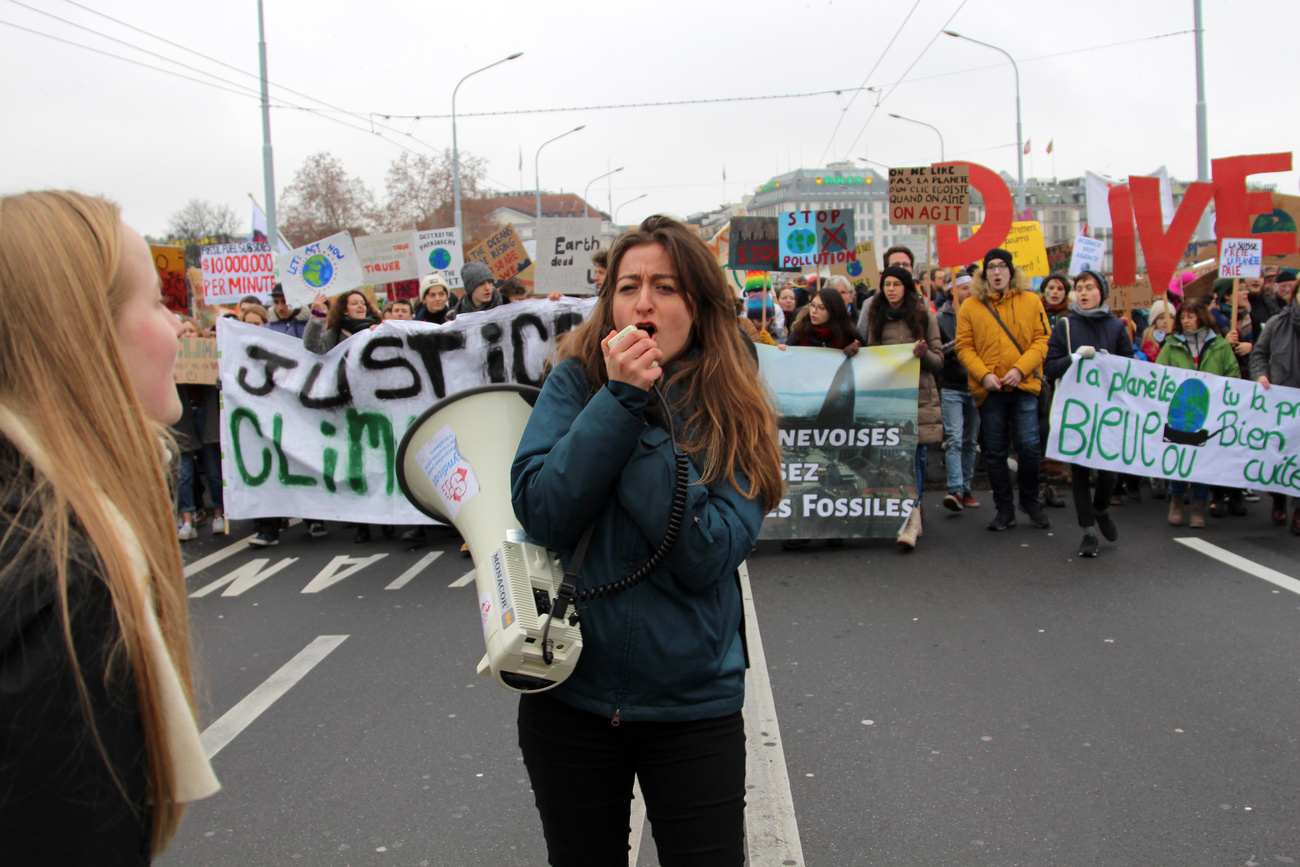 Klimastreik im Februar 2019 in Genf.