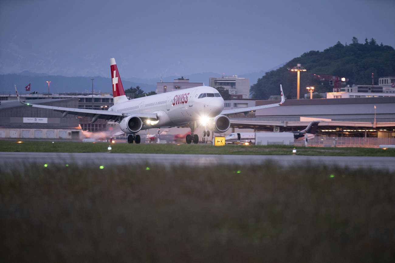 SWISS plane at Zurich airport