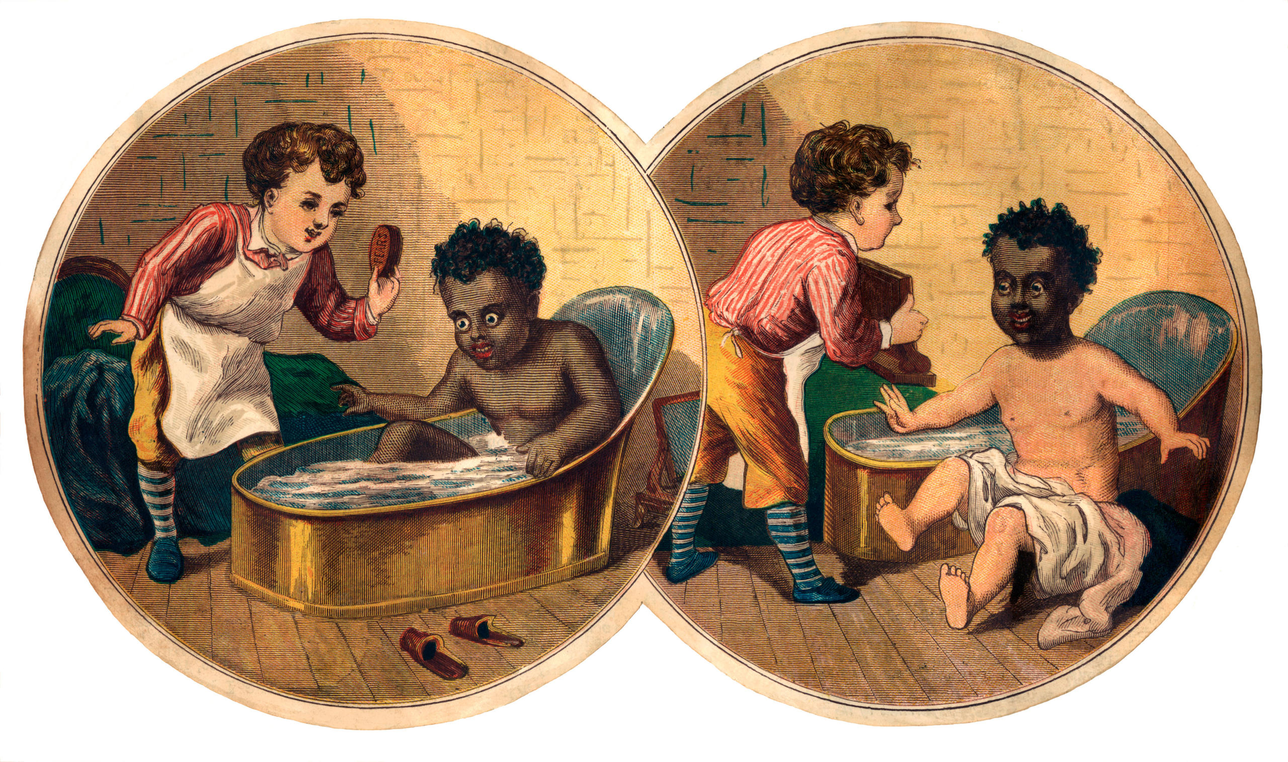 1800s advert for soap, illustrating the Victorian attitude to race issues